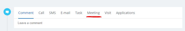 Add a meeting in bitrix24